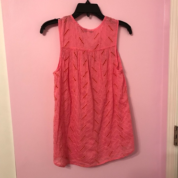 Leifnotes pink eyelet top size 2 - Picture 3 of 3